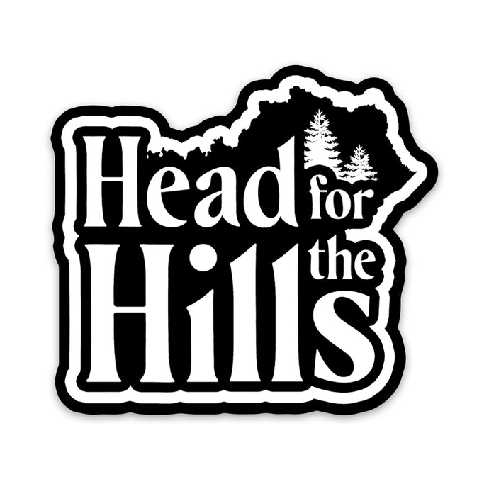 Head for the Hills Decal Sticker