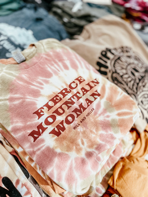 Fierce Mountain Woman Tie Dye