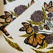 Monarch and Milkweed - 12x12 Print
