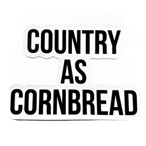 The Country as Cornbread Sticker