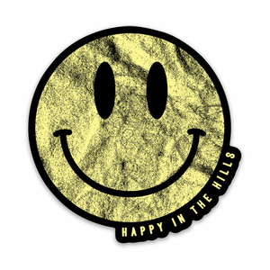 The Happy in the Hills Smiley Sticker – Hill & Holler, LLC