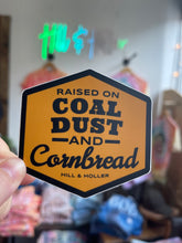 The Raised on Coal Dust and Cornbread Logo Sticker
