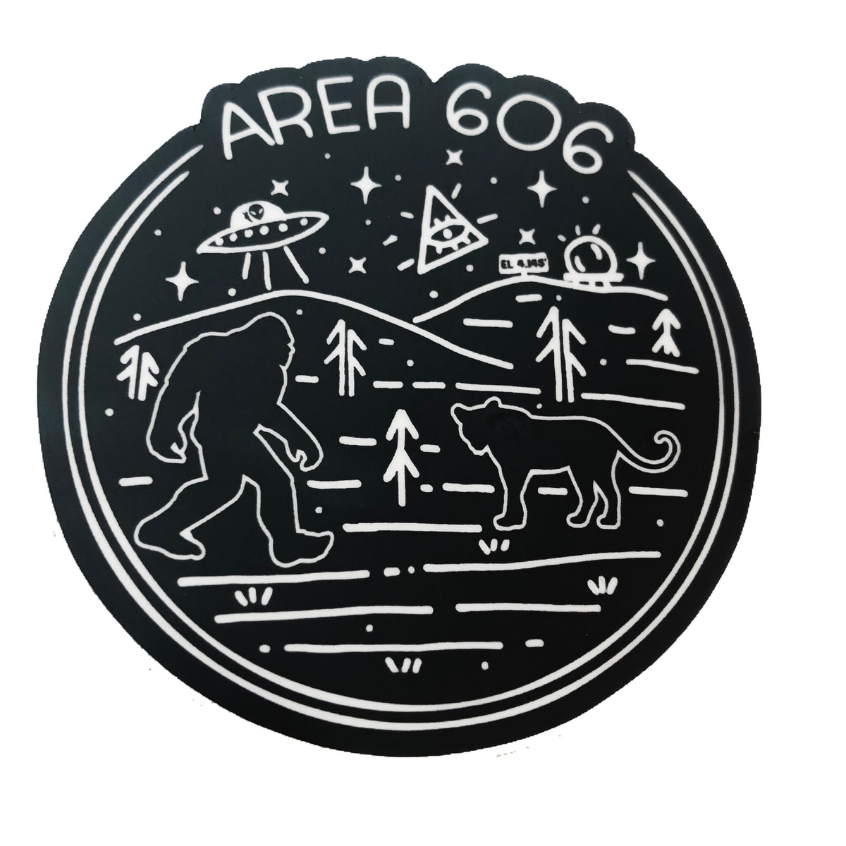 The Area 606 Sticker - 3x3” – Hill & Holler, LLC